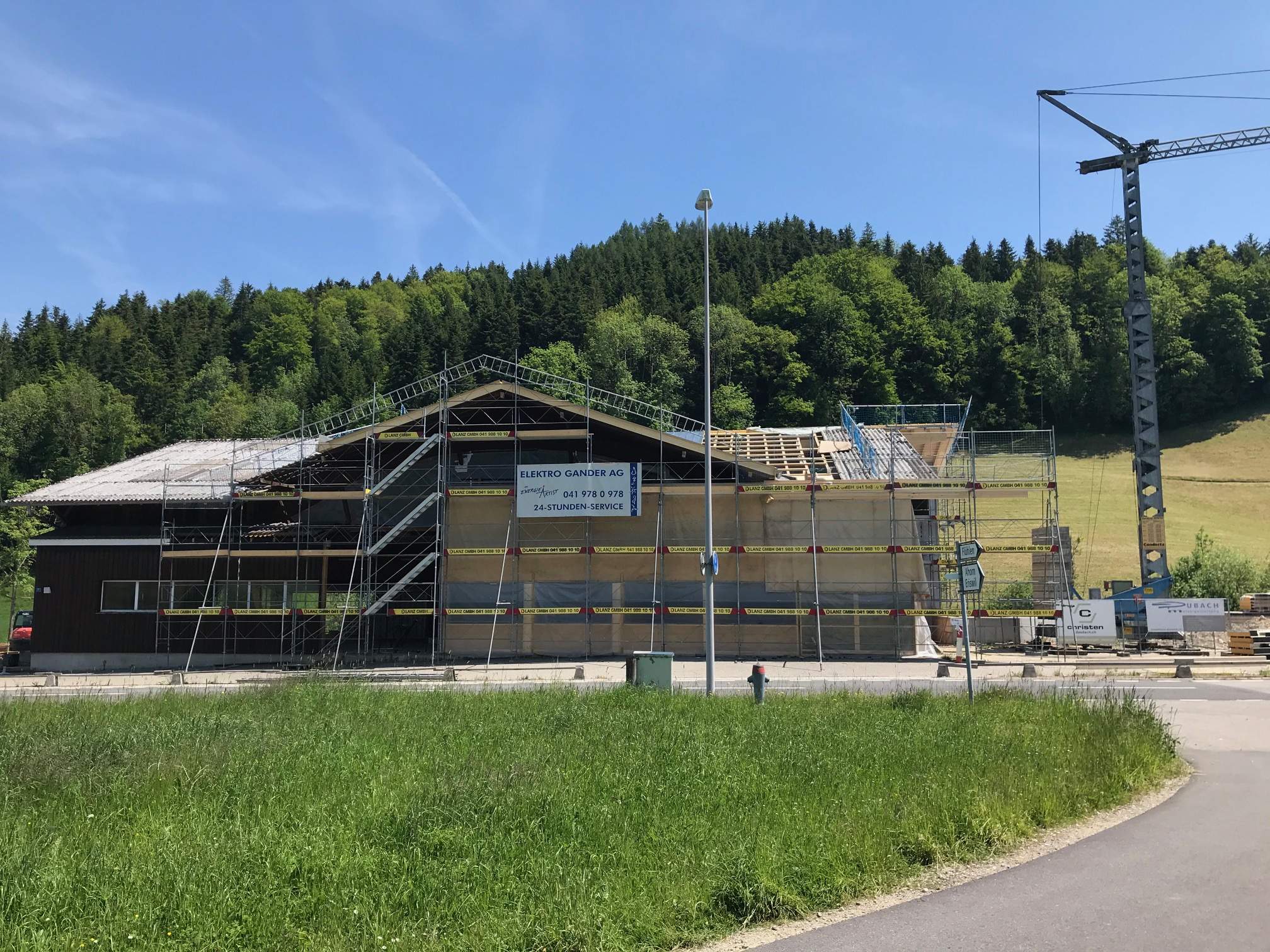 Baustelle mit Luther Handwerk