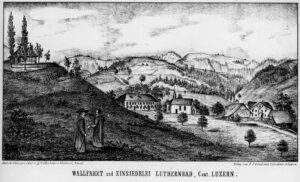 Luthern Bad Lithografie Hindemann, Zeichnung Müller Ruswil